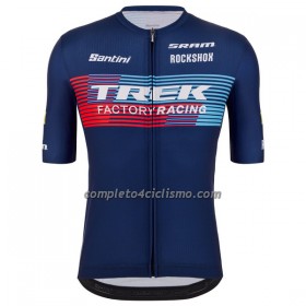 Maglia 2023 Trek Factory Racing XC Manica Corta Blu Scuro
